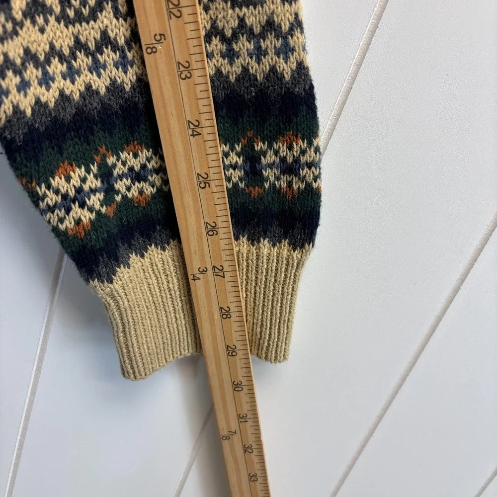 Vintage Stone Haven Grandpacore Nordic Geometric Sweater Men Size XL Cabin Cozy